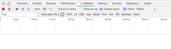 ネットワークタブ